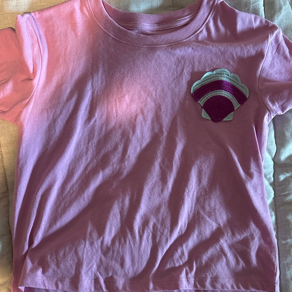Cat & Jack Pink Shell Graphic Tee